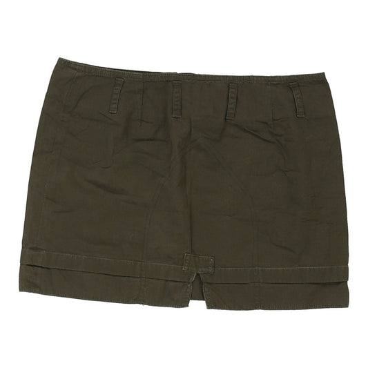 Vintage Dondup Skirt - Medium Khaki Cotton