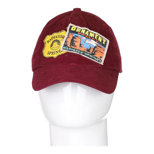 Vintage burgundy Radiator Springs Cap - mens no size