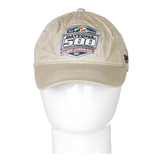 Vintage beige Daytona 500 Nascar Cap - mens no size