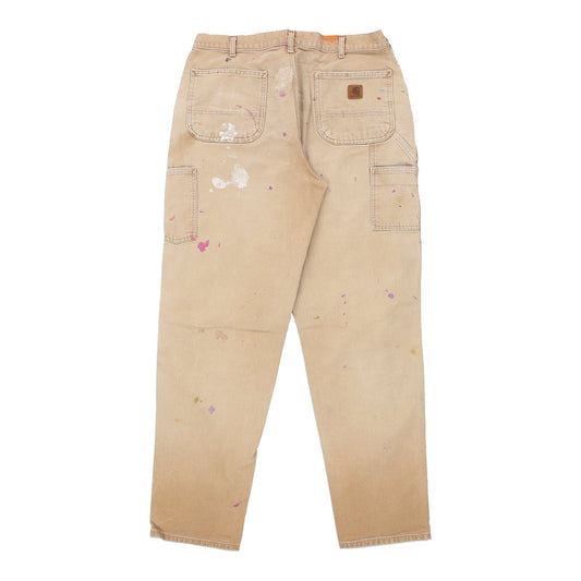 Vintage beige Carhartt Cargo Trousers - mens 36" waist