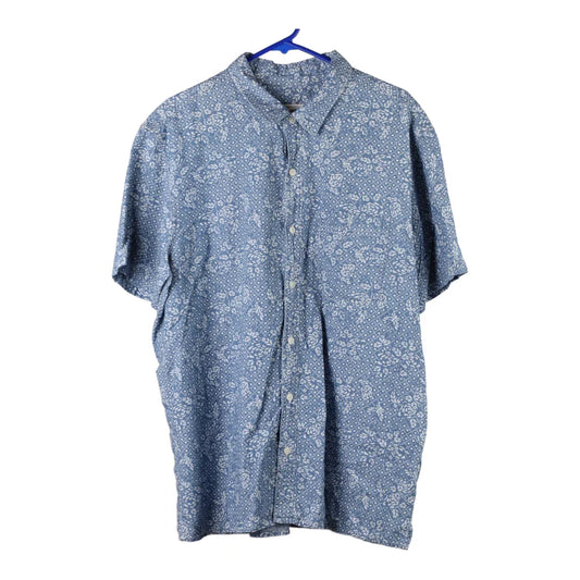 Vintage American Eagle Hawaiian Shirt - 2XL Blue Viscose Blend