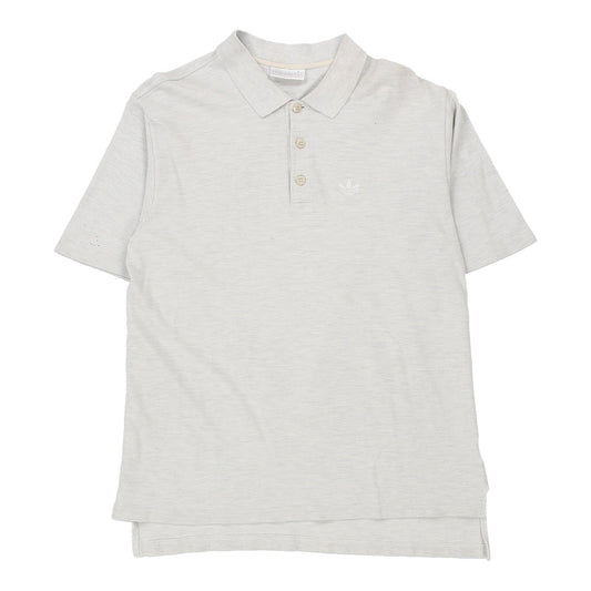 Vintage grey Adidas Polo Shirt - mens medium