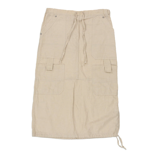 Vintage Unbranded Cargo Skirt - Medium Beige Cotton