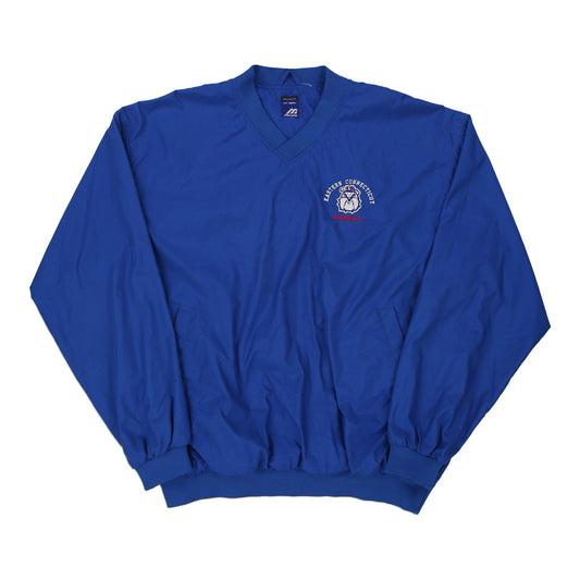 Vintage blue Eastern Connecticut Mizuno Windbreaker - mens x-large