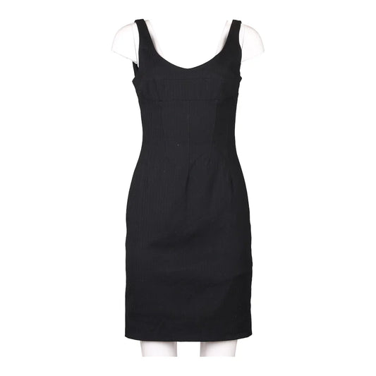 Vintage black Class Midi Dress - womens medium