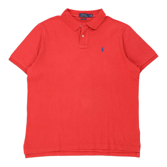 Vintage Ralph Lauren Polo Shirt - Large Red Cotton