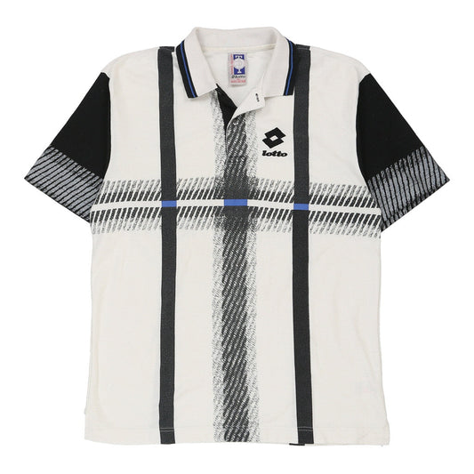 Vintage white Lotto Polo Shirt - mens x-large