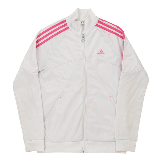 Vintage white Age 14-15 Adidas Track Jacket - girls x-large