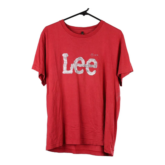 Vintage red Lee T-Shirt - mens x-large