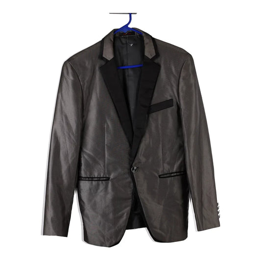 Vintage Venice Blazer - Large Grey Wool Blend