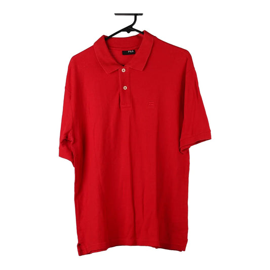 Vintage red Fila Polo Shirt - mens large