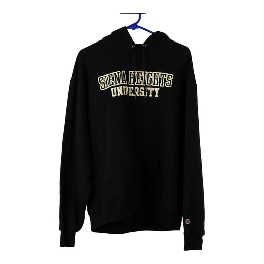 Vintage Siena Heights Champion College Hoodie - Large Black Cotton