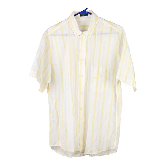 Vintage yellow Top Short Sleeve Shirt - mens large