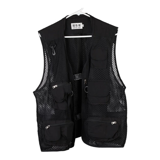 Vintage Lie Se Zhe Gilet - 3XL Black Polyester