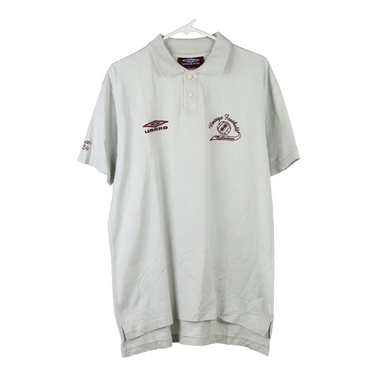 Vintage grey Umbro Polo Shirt - mens large
