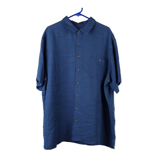 Vintage Campia Short Sleeve Shirt - 2XL Blue Viscose Blend