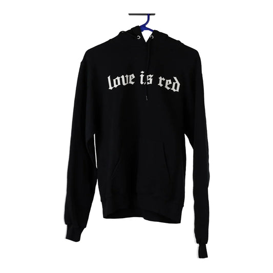 Vintage black Love is Red Champion Hoodie - mens small