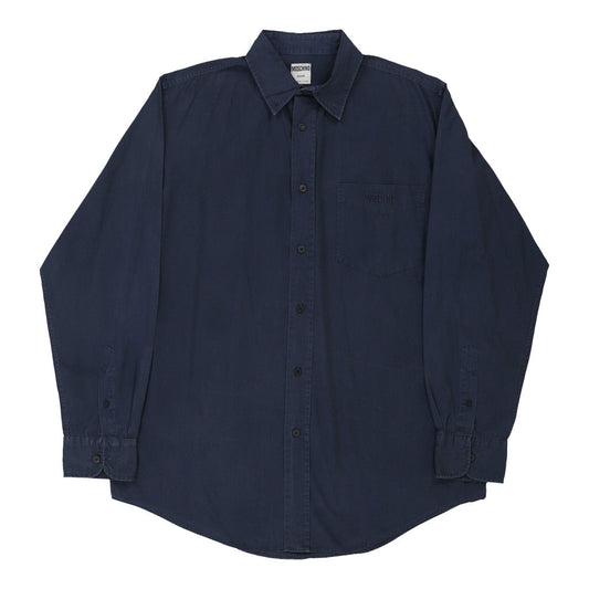 Vintage navy Moschino Jeans Shirt - mens large