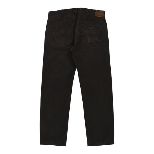Vintage black Armani Jeans Jeans - mens 37" waist