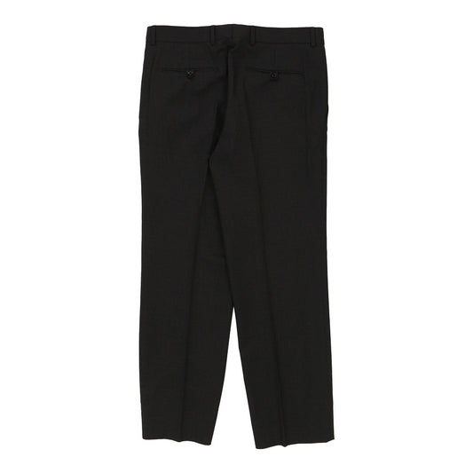 Vintage black Hugo Boss Trousers - mens 34" waist