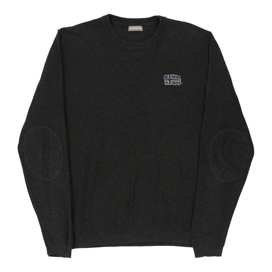 Vintage grey Napapijri Jumper - mens large