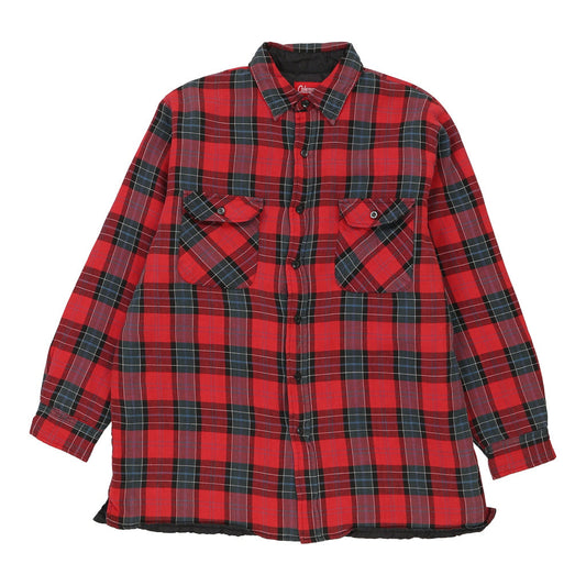 Vintage red Coleman Overshirt - mens large