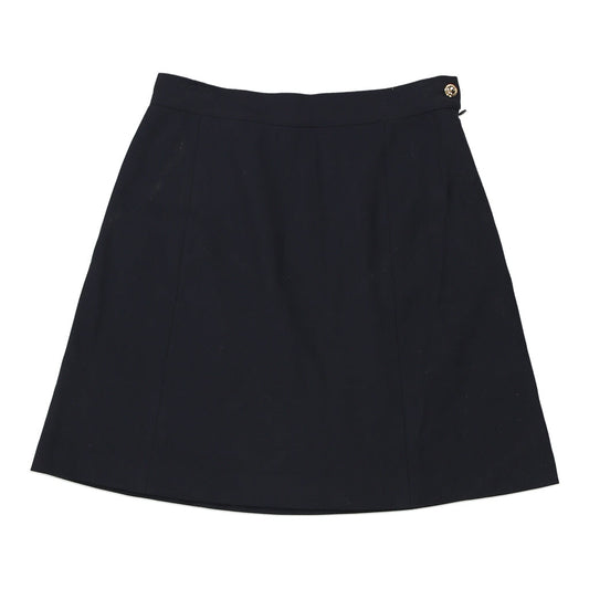 Vintage Carla Carini Mini Skirt - 28W UK 8 Navy Wool