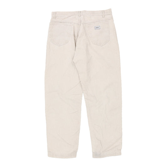 Vintage Rifle Cord Trousers - 30W UK 10 Cream Cotton
