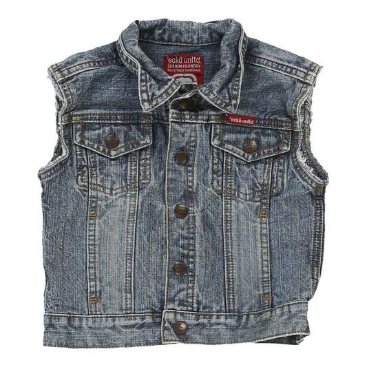 Vintage blue Age 2 Ecko Unltd Denim Gilet - boys x-small