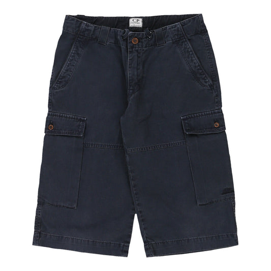 Age 12 C.P. Company Cargo Shorts - 27W 14L Navy Cotton
