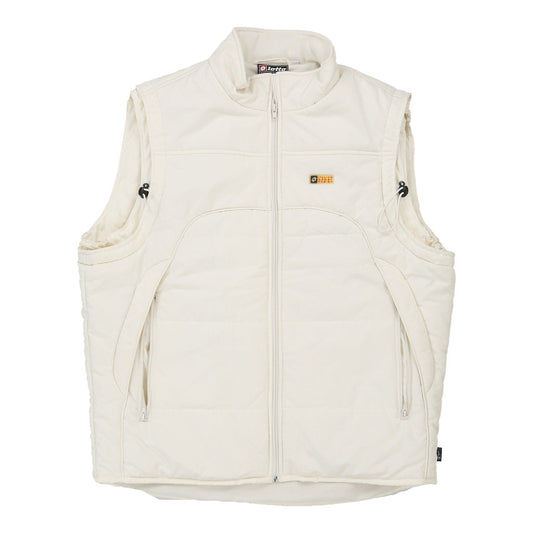 Vintage white Lotto Gilet - mens large