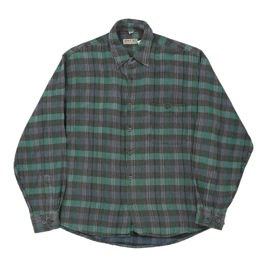 Vintage blue John F Gee Flannel Shirt - mens large