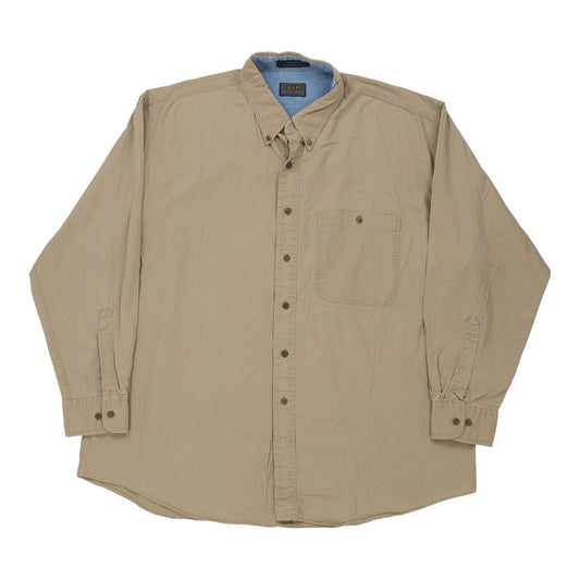 Vintage Chaps Ralph Lauren Shirt - 3XL Beige Cotton