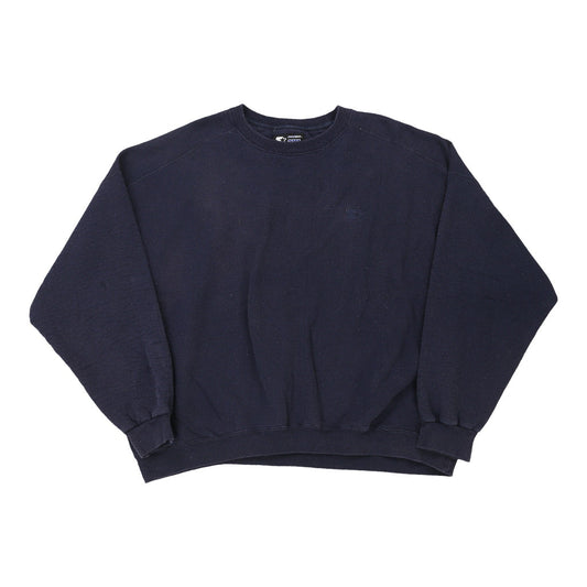 Vintage Starter Sweatshirt - 2XL Navy Cotton Blend