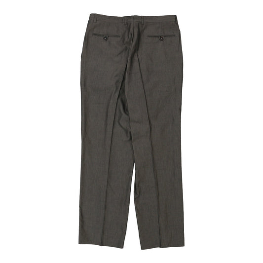 Vintage Valentino Trousers - 34W 33L Grey Wool