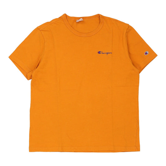 Vintage yellow Champion T-Shirt - mens x-large