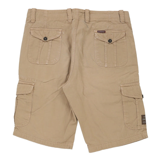 Vintage Carrera Cargo Shorts - 34W 12L Beige Cotton