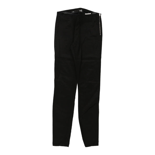 Vintage Love Moschino Trousers - 28W UK 6 Black Cotton Blend