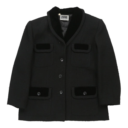 Vintage 1980's Luisa Spagnoli Jacket - Medium Black Wool