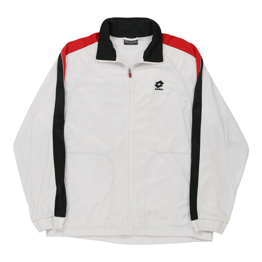 Vintage white Lotto Track Jacket - mens xx-large