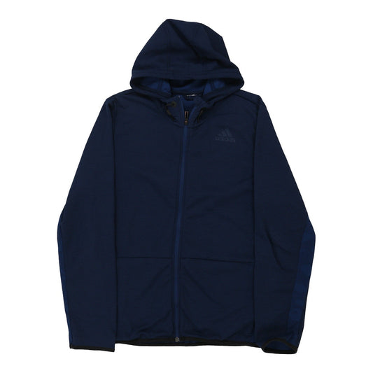 Vintage navy Adidas Hoodie - mens large
