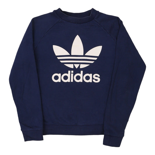 Vintage navy Adidas Sweatshirt - mens medium