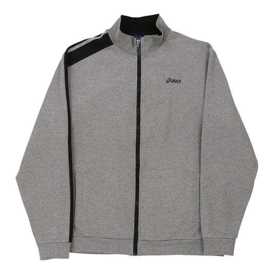 Vintage grey Asics Zip Up - mens xx-large