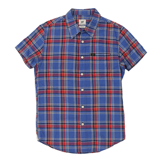 Vintage blue Lee Short Sleeve Shirt - mens small