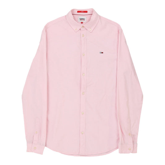 Vintage pink Tommy Hilfiger Shirt - mens medium