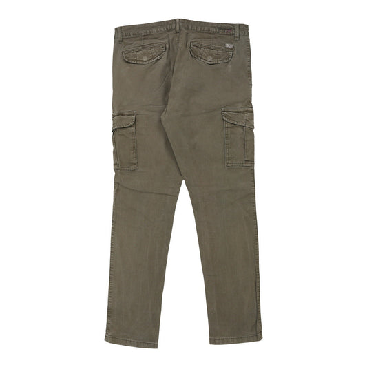 Vintage khaki Napapijri Cargo Trousers - mens 38" waist