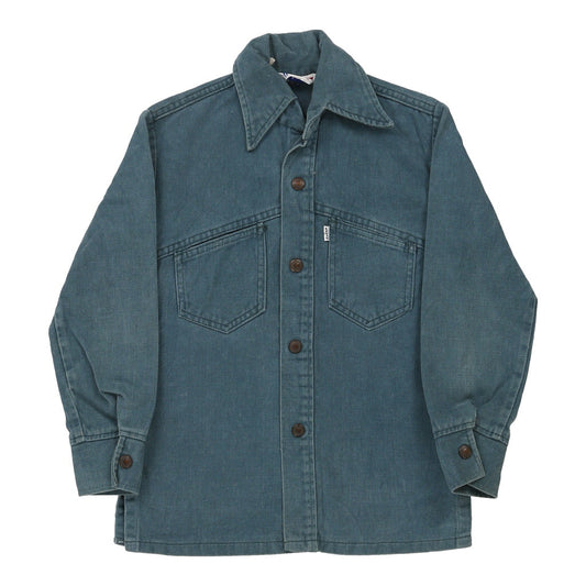 Vintage Age 12 Levis Denim Shirt - Medium Blue Cotton