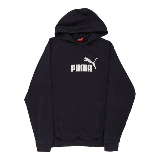 Vintage navy Puma Hoodie - mens xx-large