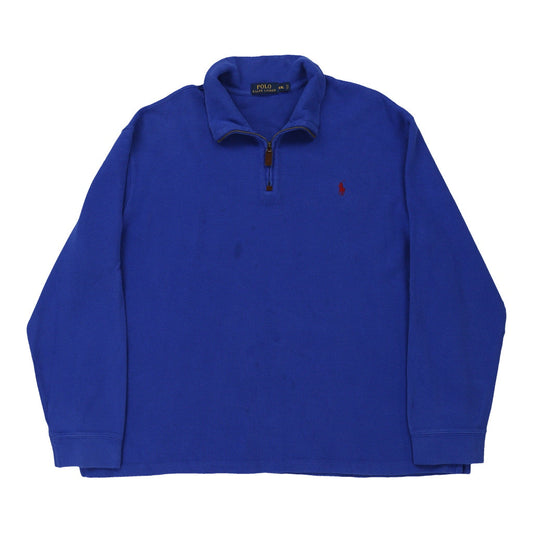 Vintage blue Ralph Lauren 1/4 Zip - mens xx-large