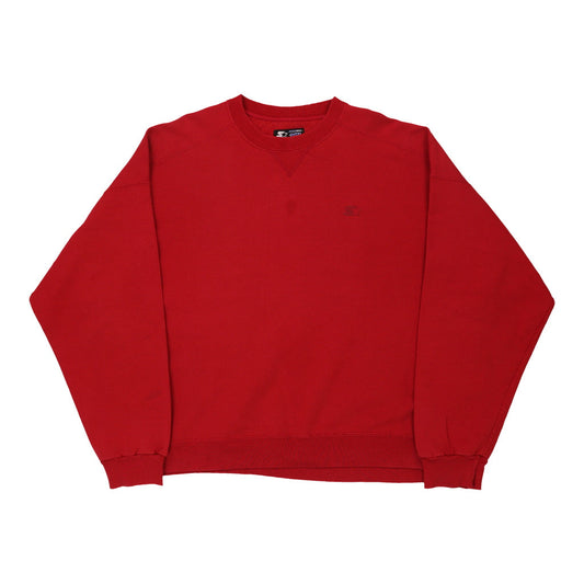 Vintage red Starter Sweatshirt - mens xx-large